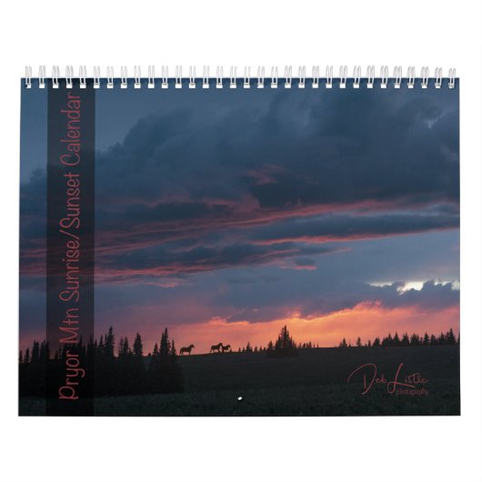 Pryor Mountain Sunrise & Sunset Kalender (Hoes)