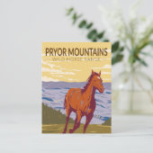 Pryor Mountains Wild Horse Range Briefkaart (Staand voorkant)