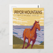 Pryor Mountains Wild Horse Range Briefkaart (Voorkant / Achterkant)