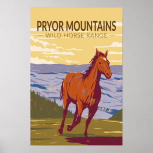Pryor Mountains Wild Horse Range Poster