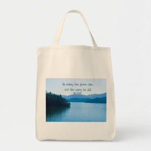 PS 107:29 Hij maakt het storm kalm Tote Bag