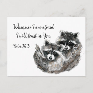 PS 56:3 als ik bang ben dat ik in U zal vertrouwen Briefkaart