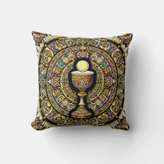 PS Communion Host en Chalice Expressionist Effect Kussen