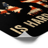 Ps Like Me Is Hard To Find Bigfoot Usa Flag Funny  Poster (Hoek)