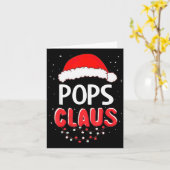 Ps Santa Claus Christmas Matching Costume Kaart (Gele Bloem)