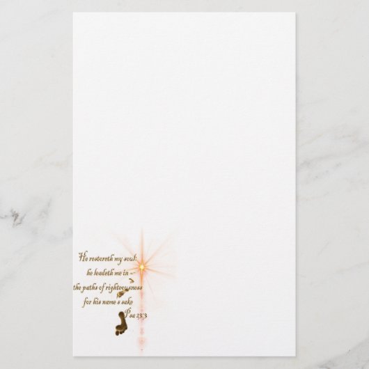 Psa 23.3 De Heer is mijn schaar Briefpapier (Voorkant)