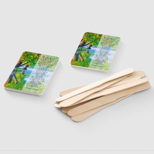 Psalm1:1-3 Gezegeld is het Christelijke man Handwaaier (Niet-gemonteerd)