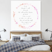 Psalm23:4 canvasafdruk canvas afdruk (Insitu (Slaapkamer))