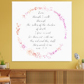 Psalm23:4 canvasafdruk canvas afdruk (Insitu (Woonkamer))