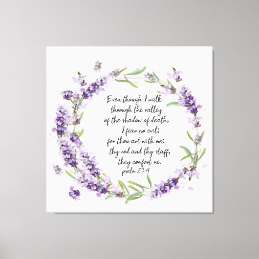Psalm23:4 canvasafdruk canvas afdruk (Voorkant)