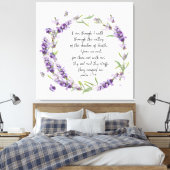 Psalm23:4 impression de toile (Insitu(Chambre))