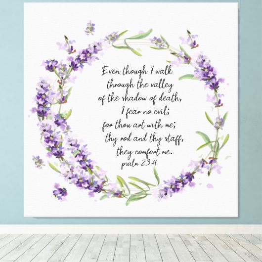 Psalm23:4 impression de toile (Insitu (Plancher de Bois))