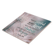 Psalm 100:1-2 Maak een vrolijk geluid voor de Heer Tegeltje (Zijkant)