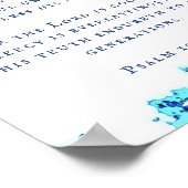 Psalm 100:4-5 Abstract Poster van de kunstmuur van (Hoek)