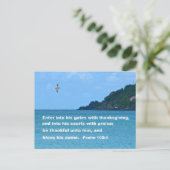 Psalm 100:4 briefkaart (Staand voorkant)