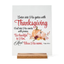 Psalm 100:4 gaat met Thanksgiving zijn poorten bin