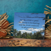 Psalm 100:5 voor de Heer is goed; zijn genade... Fotoplaat (Zijkant)