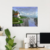 Psalm 100 (brede versie) poster (Thuiskantoor)