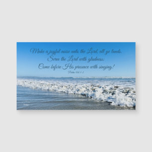 Psalm 100 Oceaanfotografie Inspirerende Citaatmagn