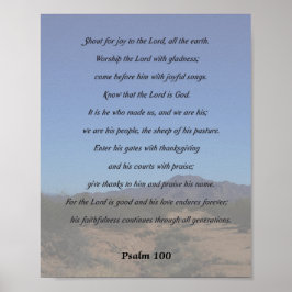 Psalm 100, waanzinnig voor vreugde poster