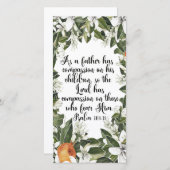 Psalm 103:13, Aquarel Bijbelbladwijzer (Voorkant / Achterkant)