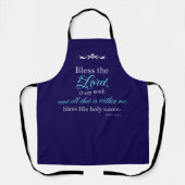Psalm 103:1 Bible Verse Custom Christian Apron Schort (Voorkant)