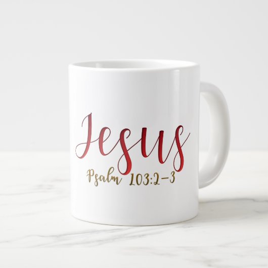 PSALM 103:2-3 Jumbo Mok (Voorkant rechts)