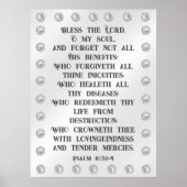 Psalm 103:2-4 poster (Voorkant)