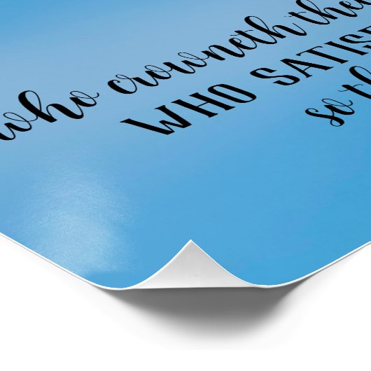 Psalm 103 Flying Eagle Glossy Poster Perfect Poster (Hoek)