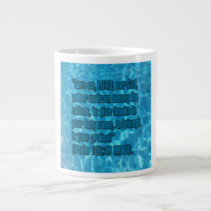 Psalm 106:47 WEBU Mug Extra Grote Beker