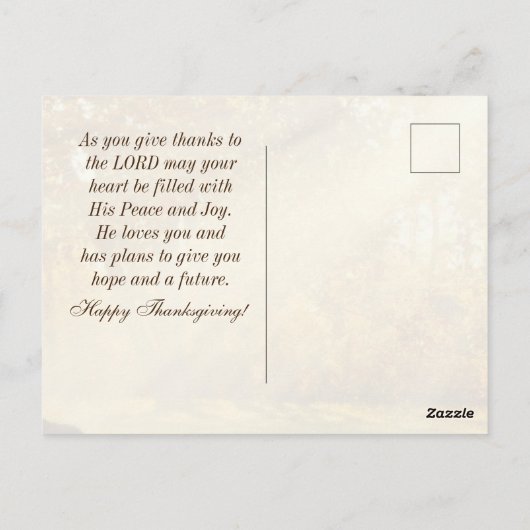 Psalm 107:1 Dank aan de HEER Dankzegging Briefkaart (Achterkant)