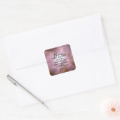 Psalm 109:26 vierkante sticker (Envelop)