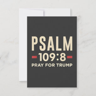 Psalm 109:8 Bid voor de inauguratie van Trump Bedankkaart