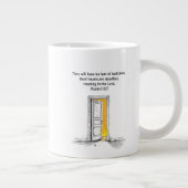 Psalm 112:7 Bible Verse Christian Gift Mug Extra Grote Beker (Rechts)