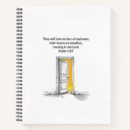 Psalm 112:7 Bijbelvers Christelijk Journal Noteboo Notitieboek