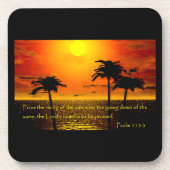 Psalm 113:3 Onderzetters (Voorkant)