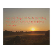 Psalm 113:3 - Uit de opkomst van de zon...