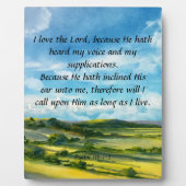 Psalm 116:1-2 fotoplaat (Voorkant)