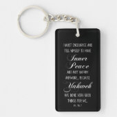 Psalm 116:7 Bijbel Scripture Verse Prayer Sleutelhanger (Voorkant)