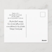 Psalm 118:1 Geef Bedankt aan de LORD-Thanksgiving Briefkaart (Achterkant)