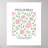 PSALM 118:1 Poster - The Lord is my strength (Devant)