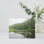 Psalm 118:23 briefkaart (Staand voorkant)