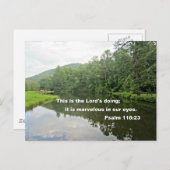 Psalm 118:23 briefkaart (Voorkant / Achterkant)