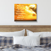 Psalm 118: 24 Canvasprint Canvas Afdruk (Insitu (Slaapkamer))