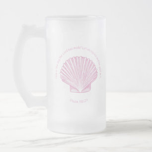 Psalm 118:24 Dit is de Dag met Schelp Matglas Bierpul