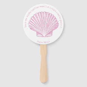Psalm 118:24 Dit is de dag met Seashell Handwaaier