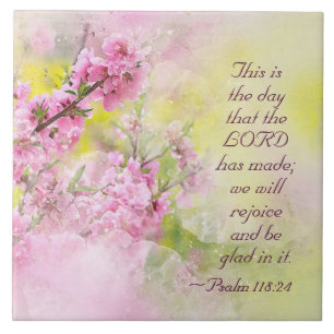 Psalm 118:24 Dit is de Dag van de Heer Tegeltje