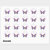 Psalm 118:24 en Waterverf Butterfly Ronde Sticker (Vel)