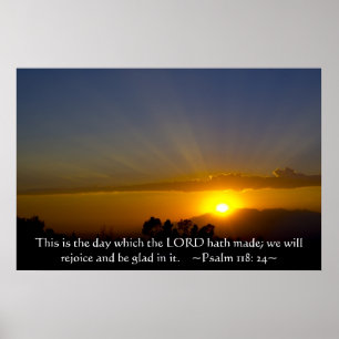 psalm 118: 24 poster