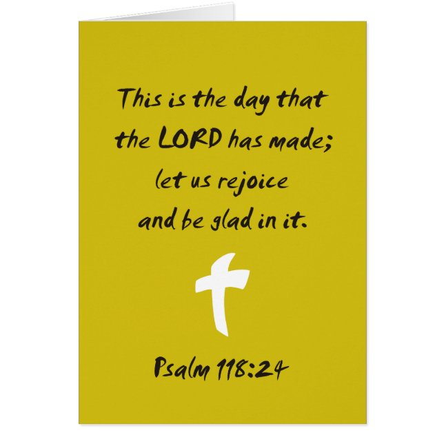 Psalm 118.25 De dag die de HEERE heeft gemaakt (Voorkant)